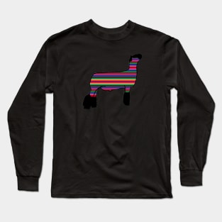 Serape Market Wether Lamb Silhouette 2 - NOT FOR RESALE WITHOUT PERMISSION Long Sleeve T-Shirt